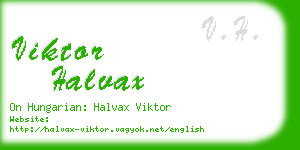 viktor halvax business card